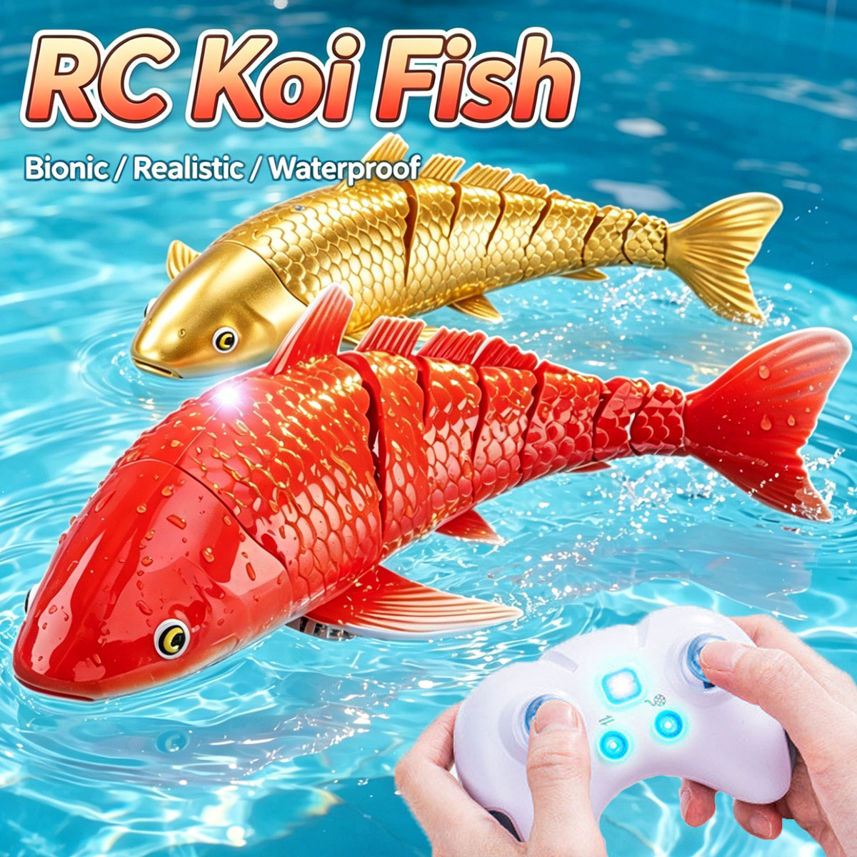 Rc Submarine Water - Mainan Air Ikan Koi Bionik Rc