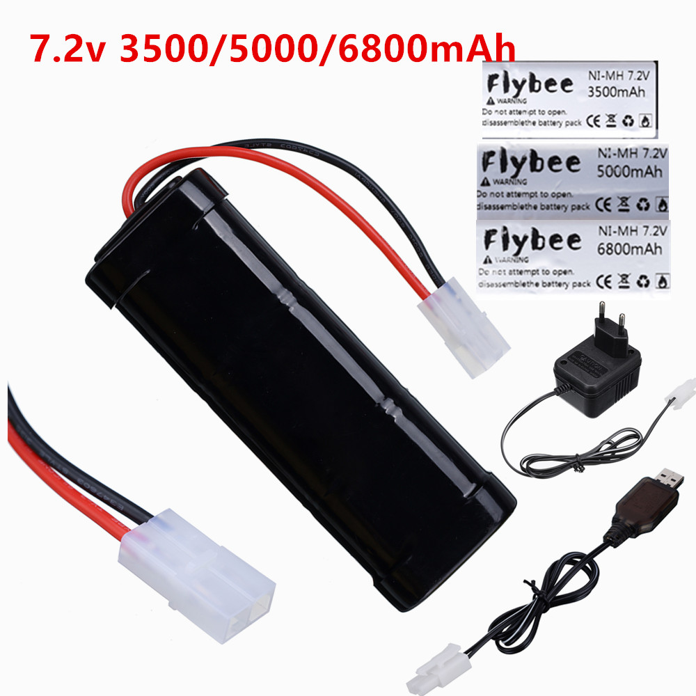 Rc Hobby Tank - Baterai 7.2V Baru 5000/6800MAh Paket Baterai