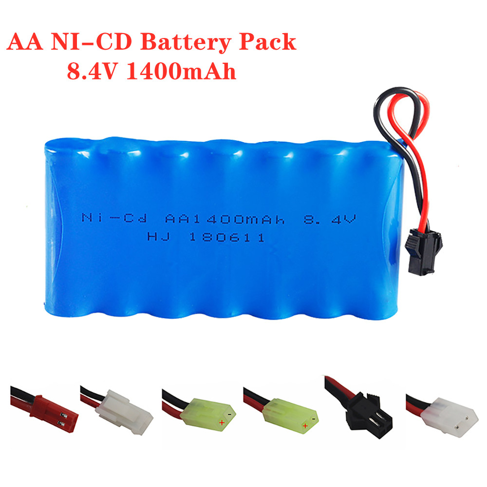 Rc Hobby Tank - Paket Baterai Isi Ulang 8.4V 1400Mah