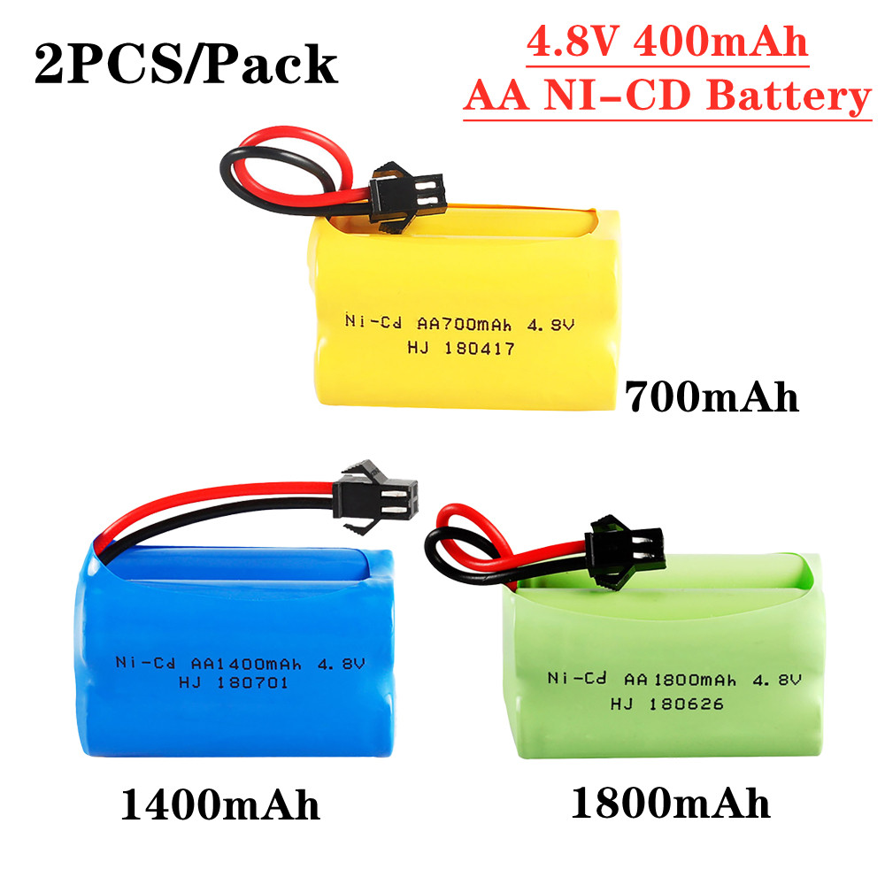 Rc Hobby Tank - Baterai NiCd 4.8v 700/1400/1800mah Pak baterai
