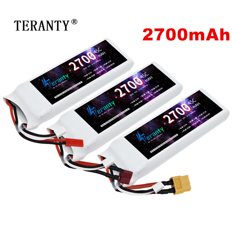 Rc Hobby Grade - 1/3 buah 2S 7.4V baterai Lipo