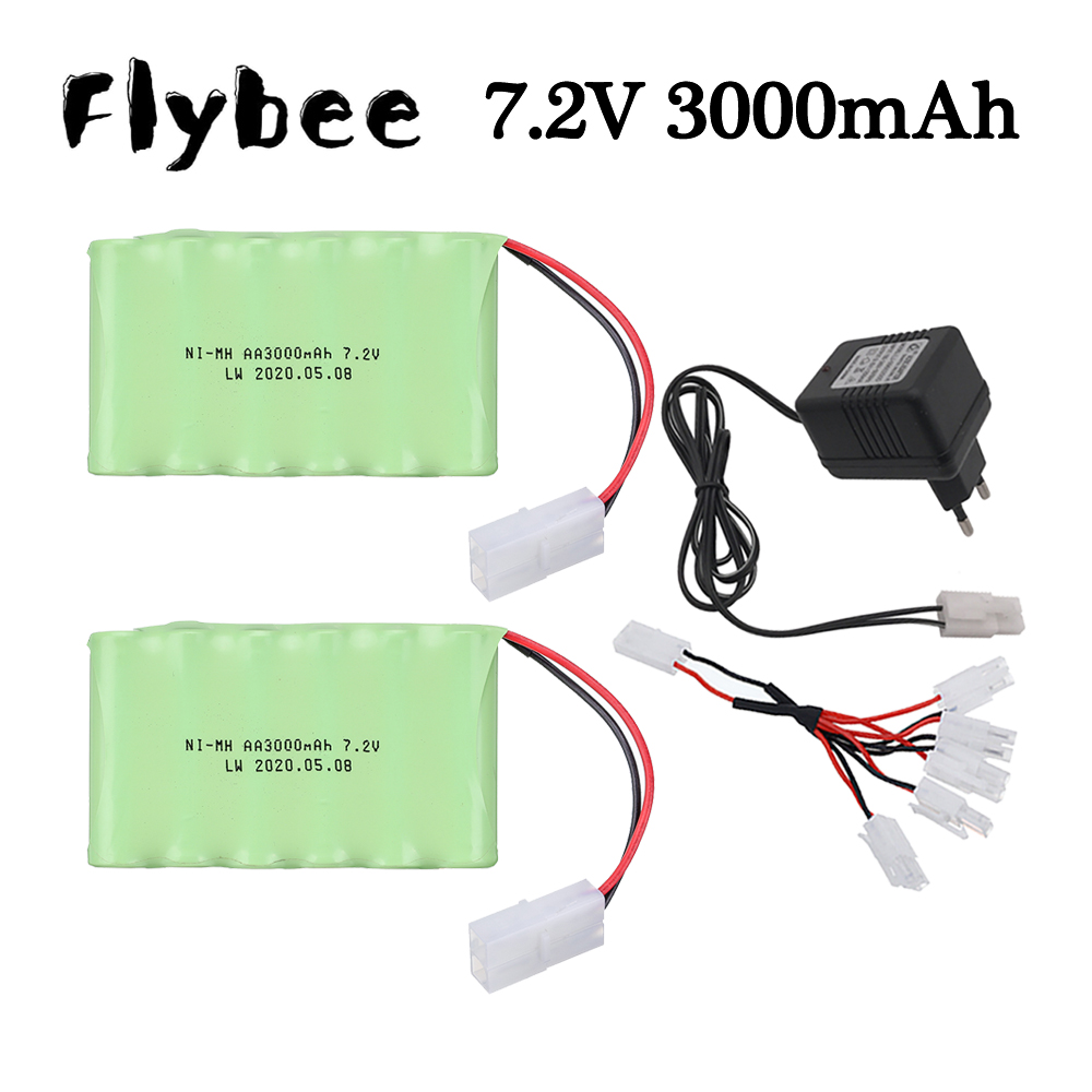 Rc Hobby Tank - Baterai 3000mah 7.2V, untuk mobil mainan