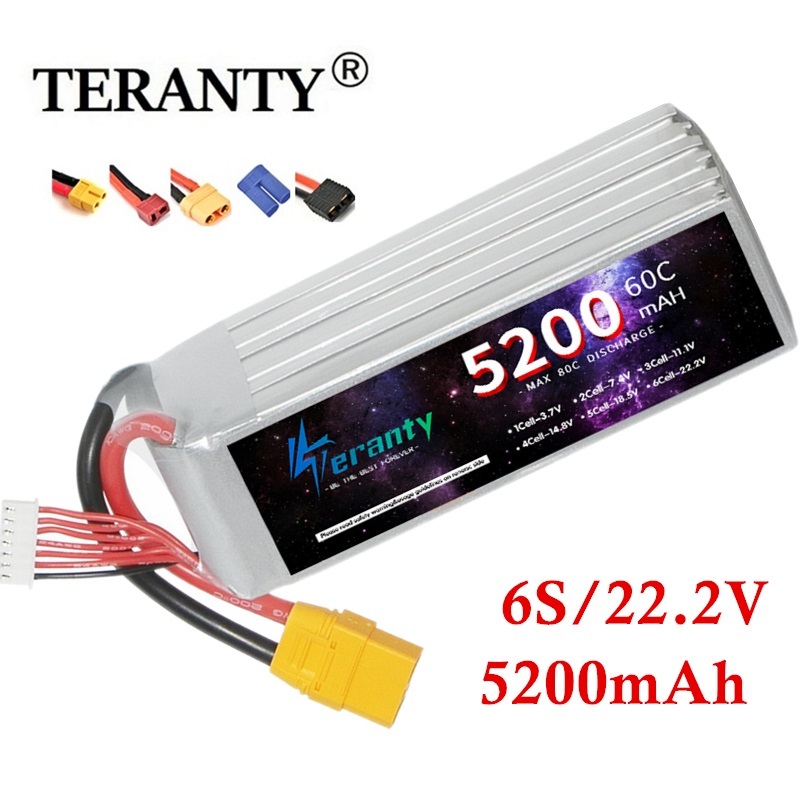 Rc Hobby Model - TERANTY 6S 5200mAh Lipo baterai 22.2V