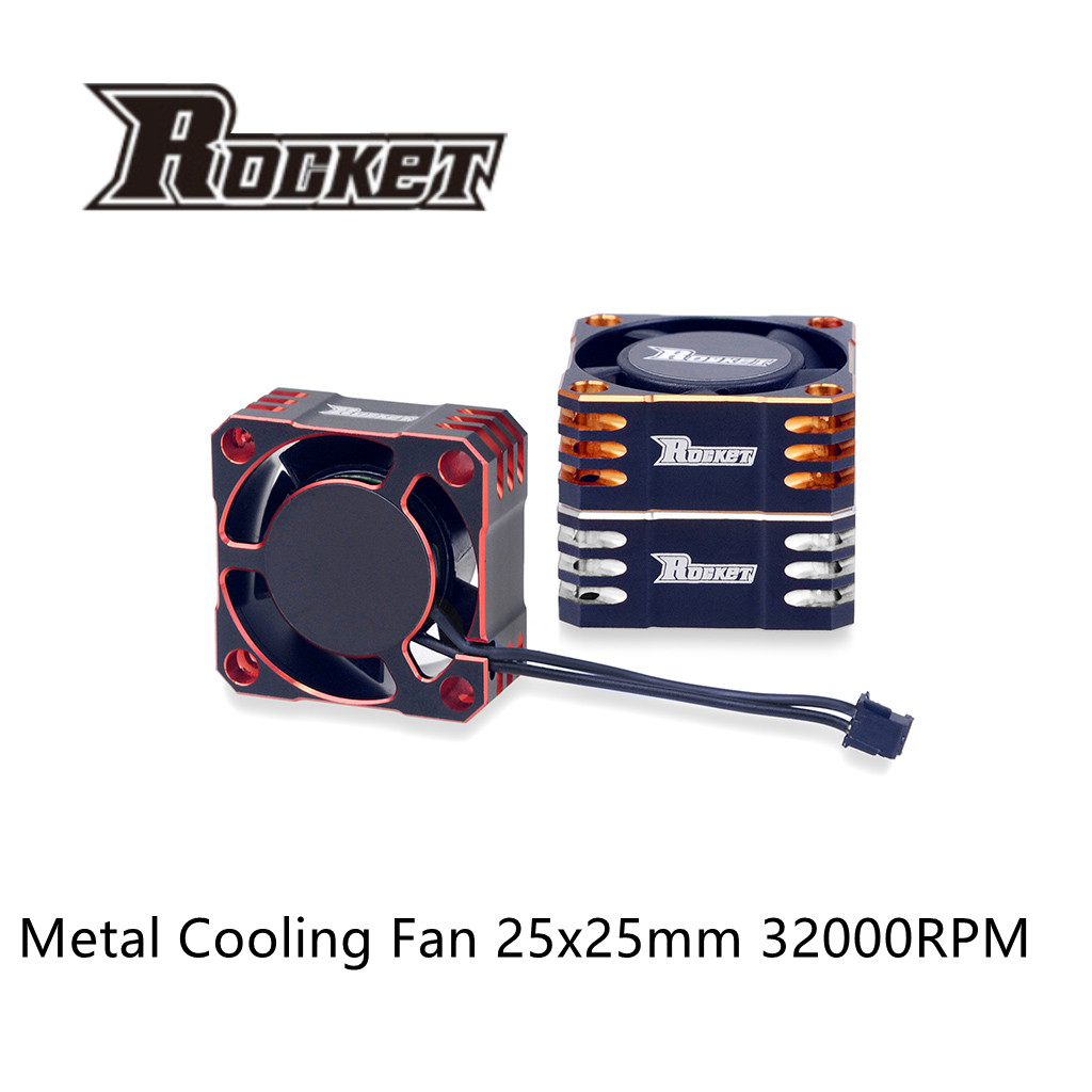 Rc Hobby World - Kipas Pendingin Logam Roket 25X25Mm 32000RPM/8.5V