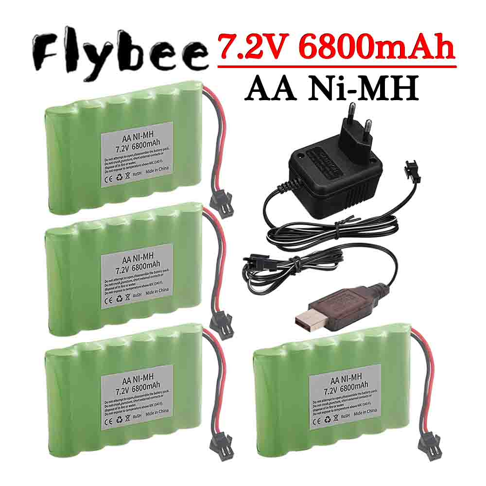 Rc Hobby Tank - Baterai Ni-MH 7.2V 6800MAh SM Plug