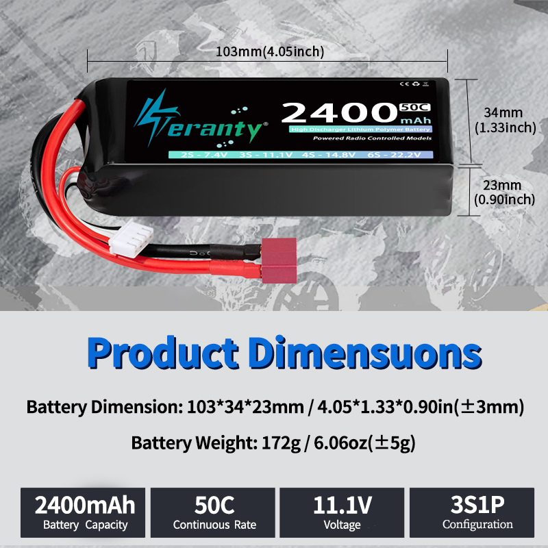 TERANTY 3S 2200/2400/2600mAh B - Rc Hobby Model ulasan dan harga