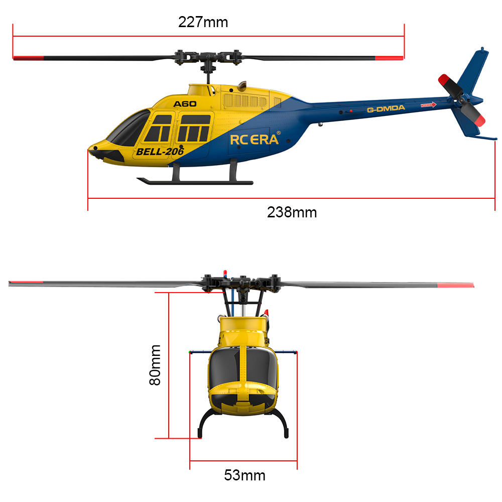 Helikopter RC ERA A60 4CH Skal - Rc Hobby Grade ulasan dan harga