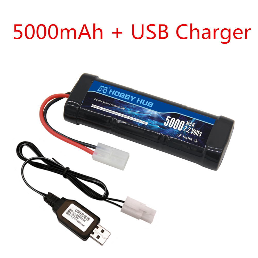 Baterai 7.2V Baru 5000/6800MAh - Rc Hobby Tank ulasan dan harga