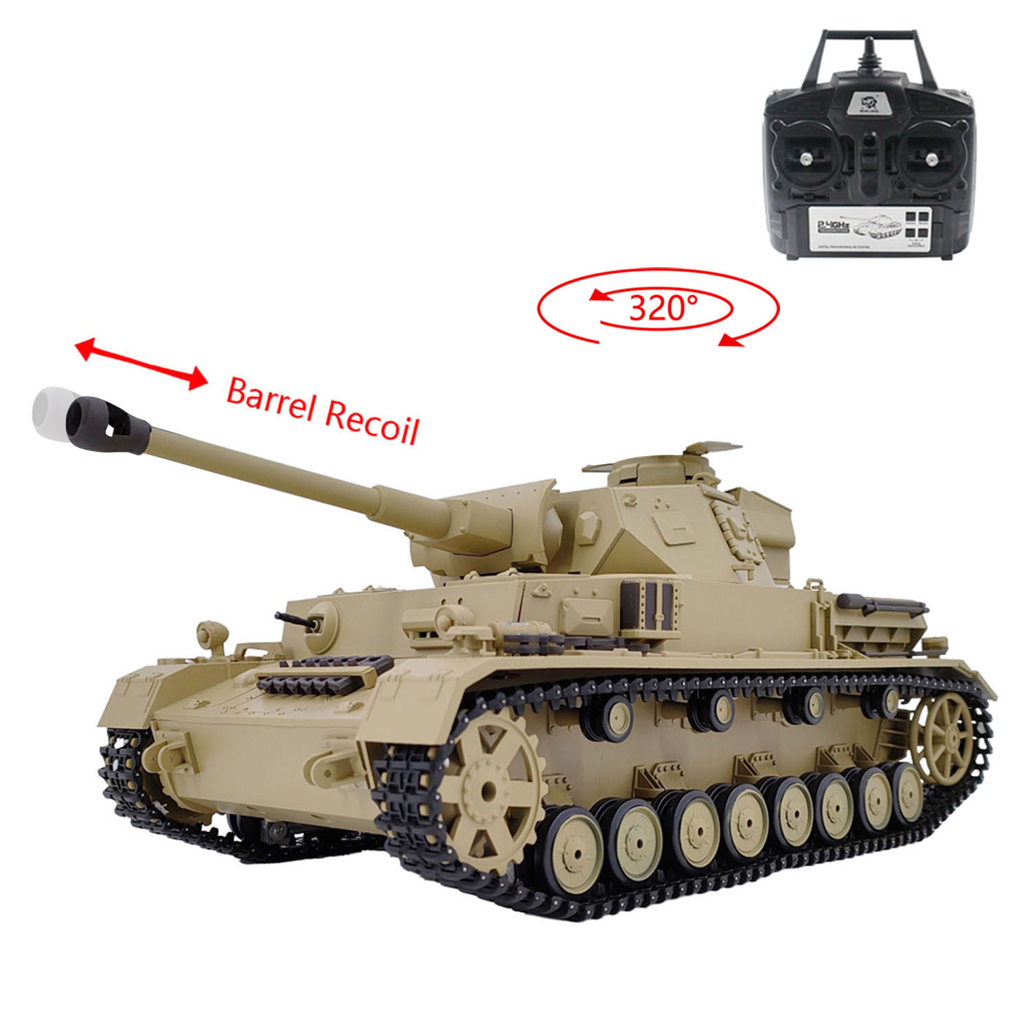 Tank RC Militer 1:16 7.0 3859  - Rc Hobby Tank ulasan dan harga