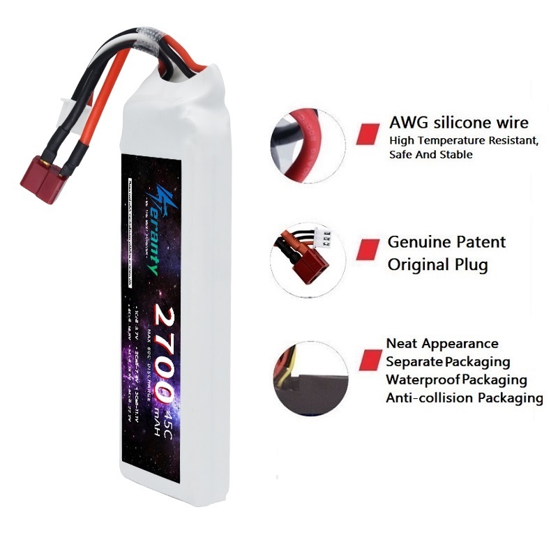 1/3 buah 2S 7.4V baterai Lipo  - Rc Hobby Grade ulasan dan harga