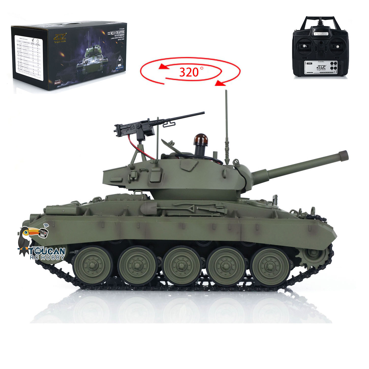 Mainan Tongde 1/16 M24 Chaffee - Rc Hobby Tank ulasan dan harga